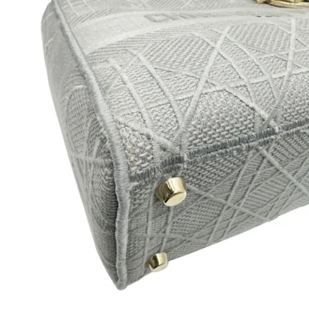Dior Vintage Pre-owned Canvas dior-bags Gray Dames