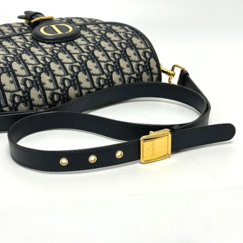 Dior Vintage Pre-owned Leather dior-bags Gray Dames