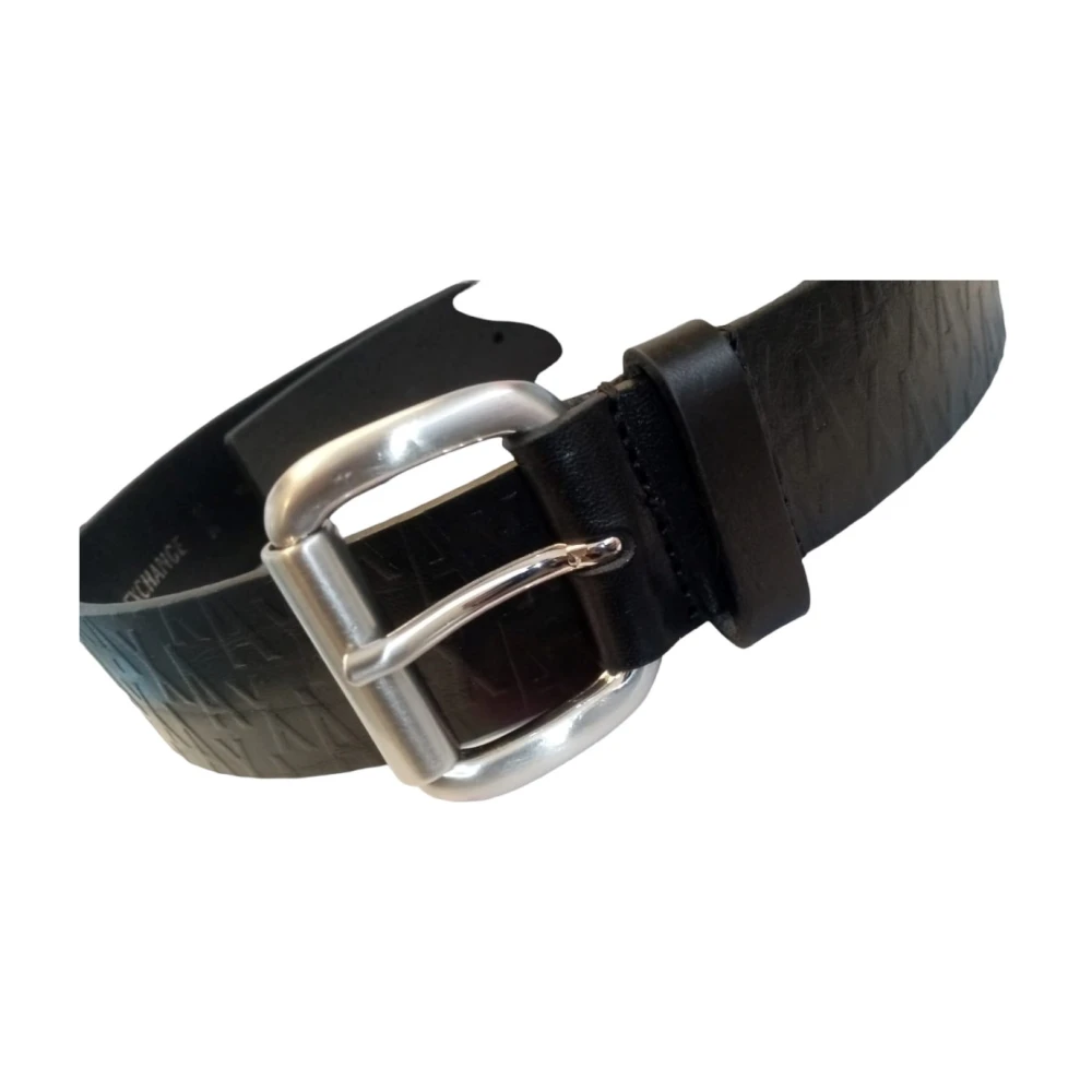 Armani Exchange Herenriem Synthetisch Leer Stijlvol Model Black Heren