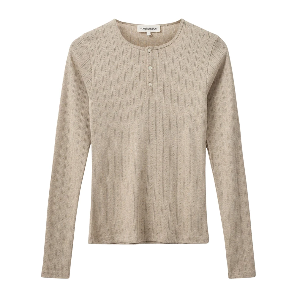 Sofie Schnoor Beige Long Sleeve Tops - Female - Long Sleeve T-Shirts - Xs - Tops