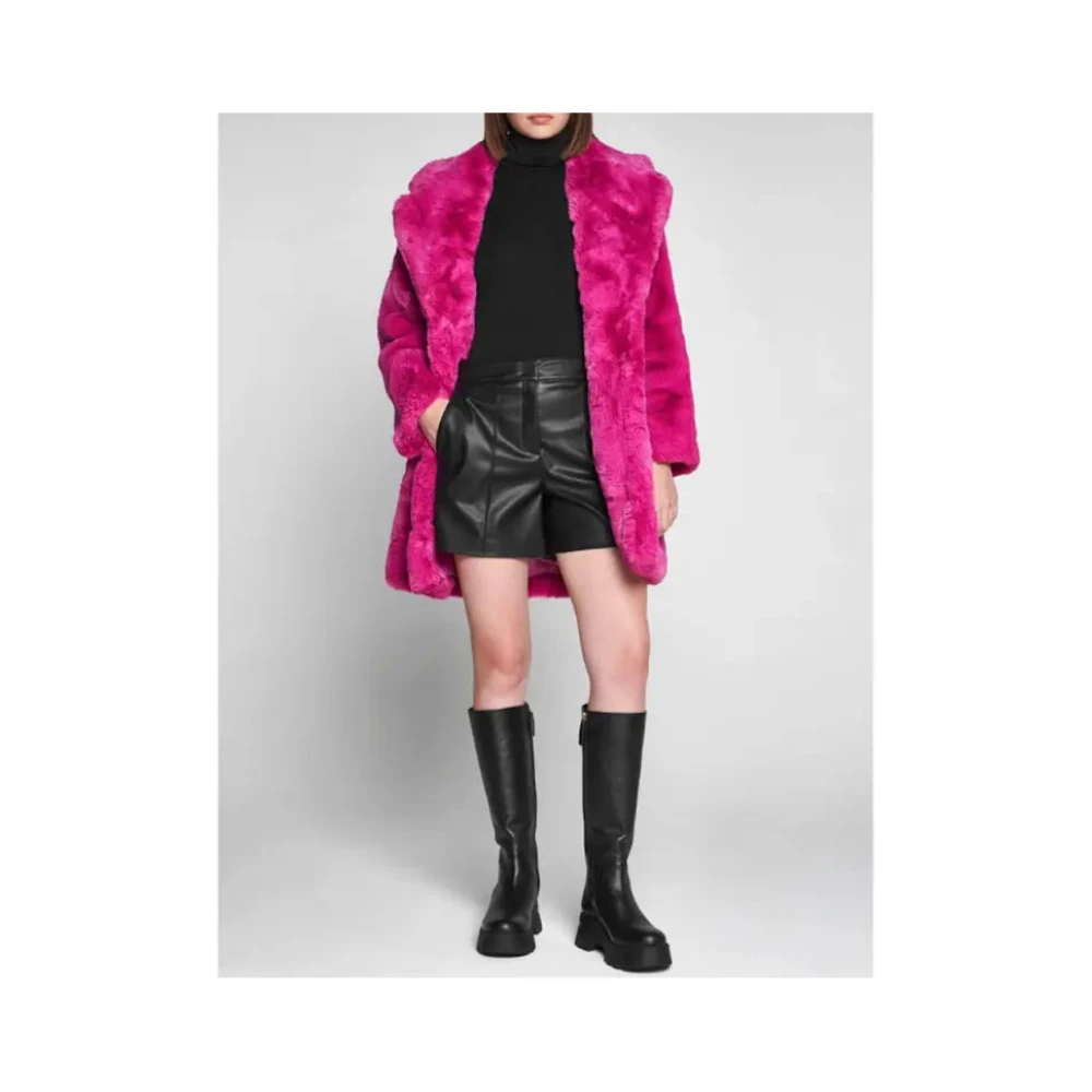 Apparis Shearling Jas Pink Dames