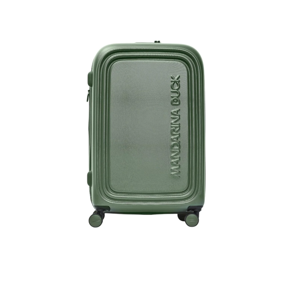 Mandarina Duck Unisex Verde Suitcases, Taglia Unica, New,