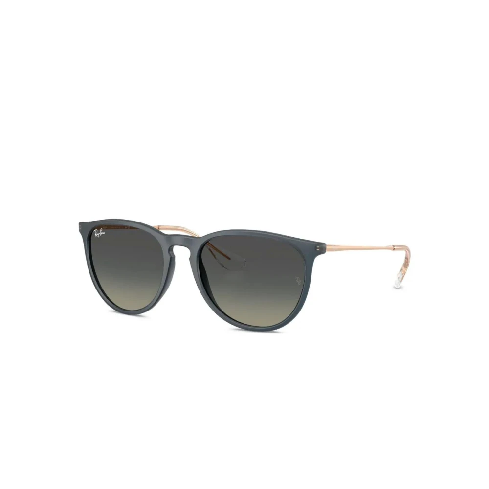 Ray-Ban Women's Blue Round Polished Rubber Gradient Grey Rb4171 Erika - Image 10