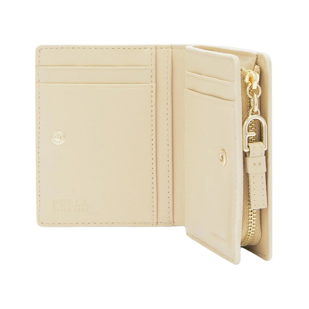 Furla Compacte Portemonnee Nuvola Beige Dames