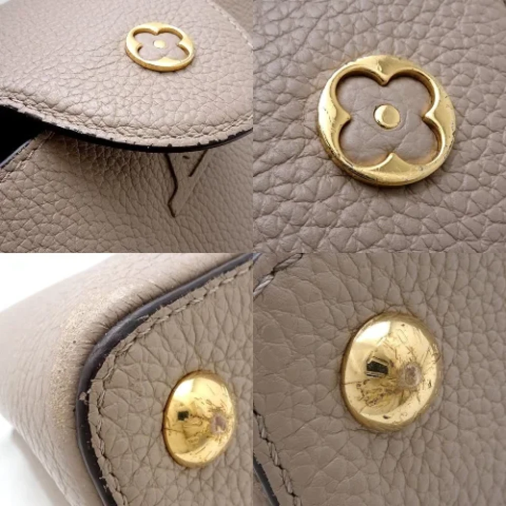 Louis Vuitton Vintage Pre-owned Leather handbags Gray Dames