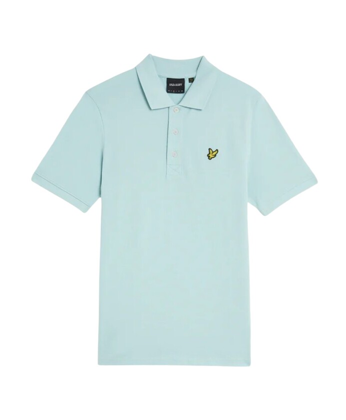 polo-bleu-imprime-avec-col