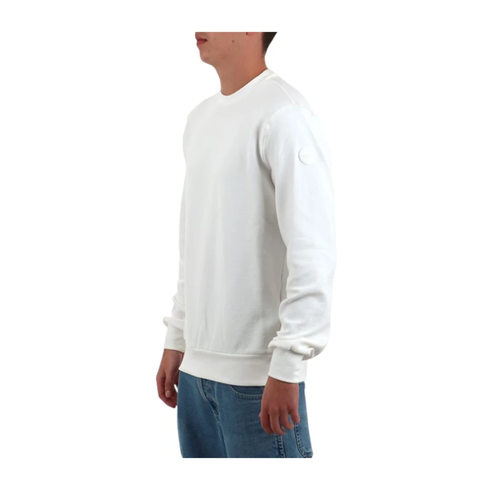 Colmar Elegante witte sweatshirt met tonaal logo White Heren