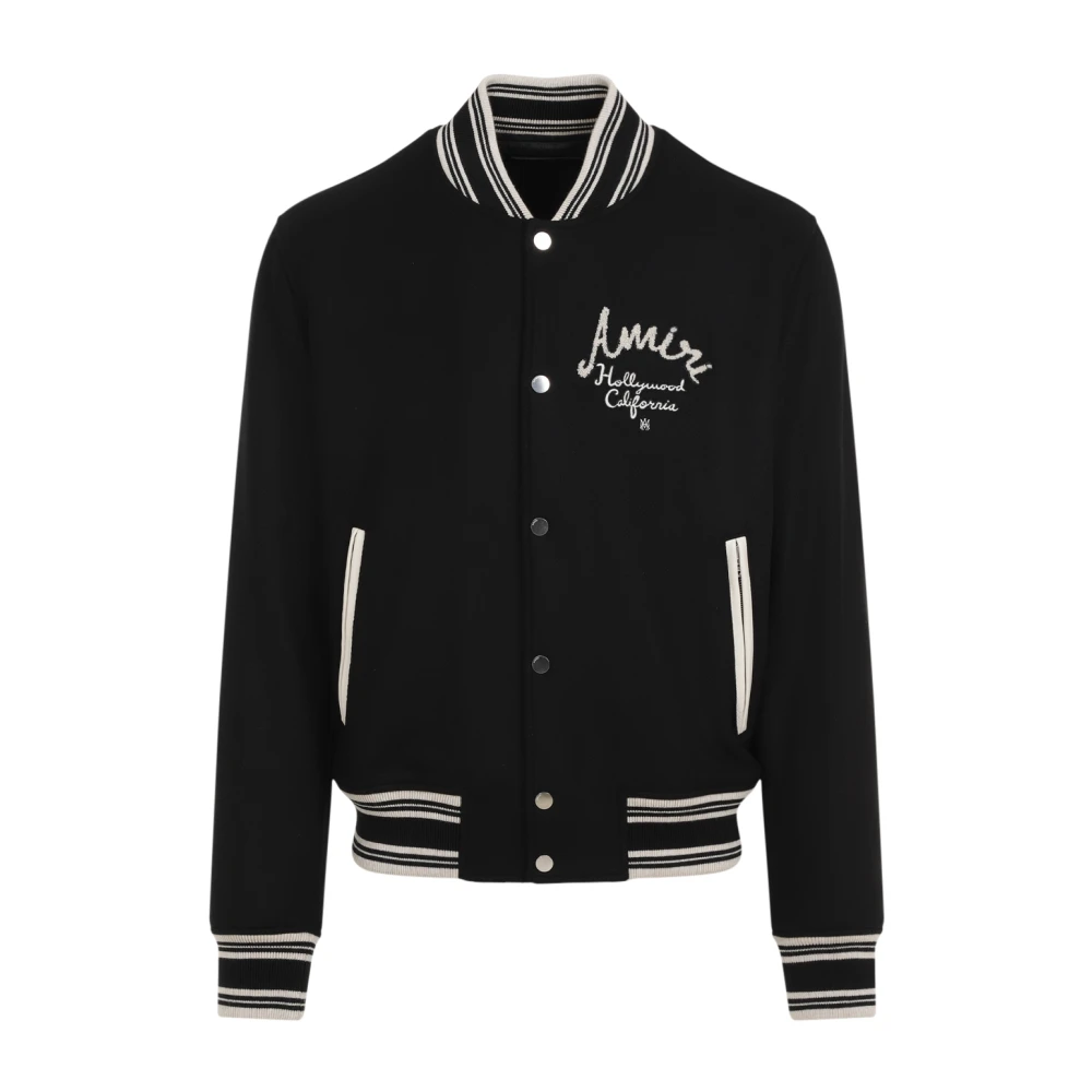 Amiri Zwarte wollen blend bomberjack Black Heren