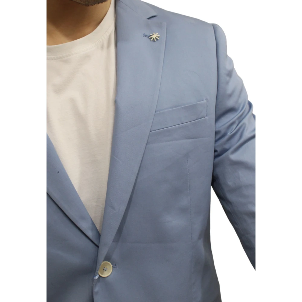Manuel Ritz Elegant Suit Set Blue Heren