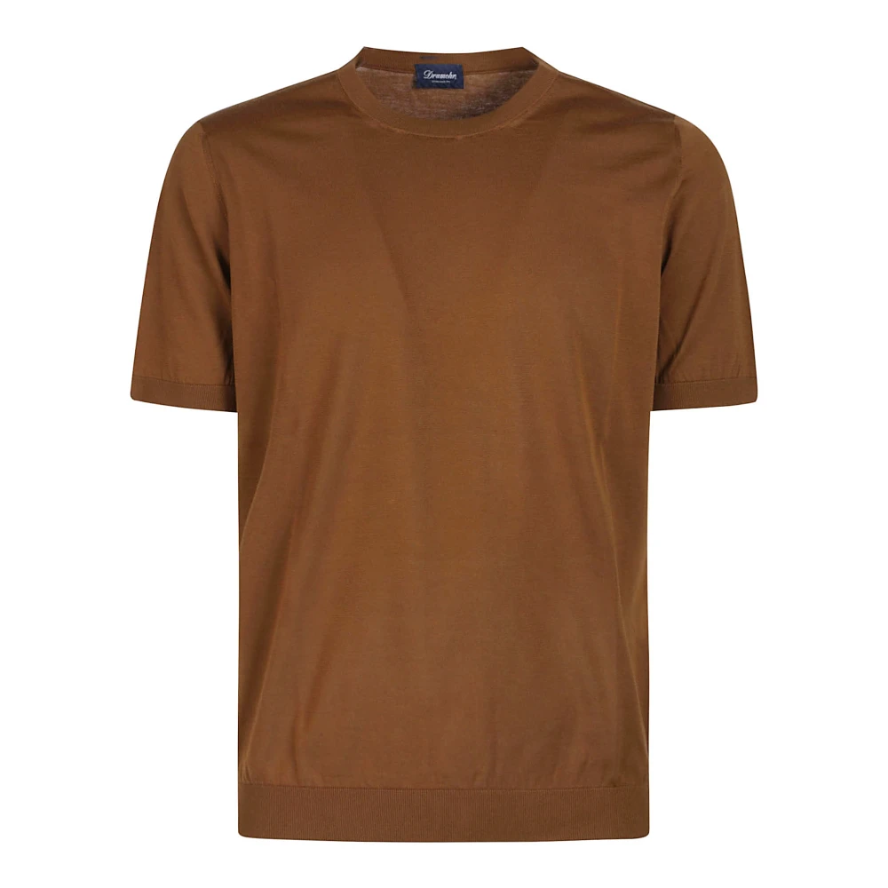 Drumohr - Tops > T-Shirts - Brown - Drumohr - Modalova