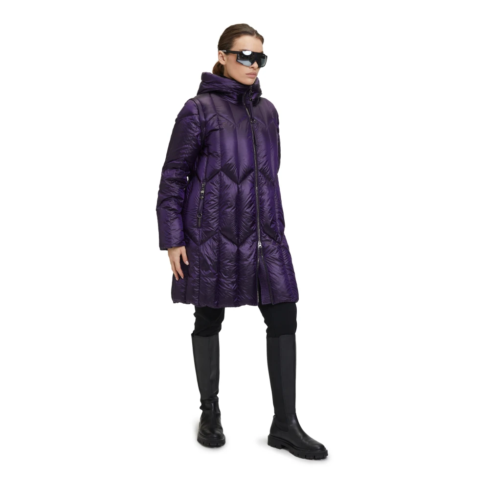 Betty Barclay Gewatteerde jas met capuchon Purple Dames