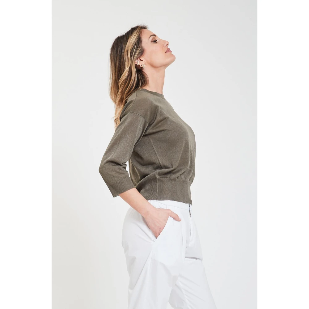 Alpha Studio Giro Shirt Green Dames