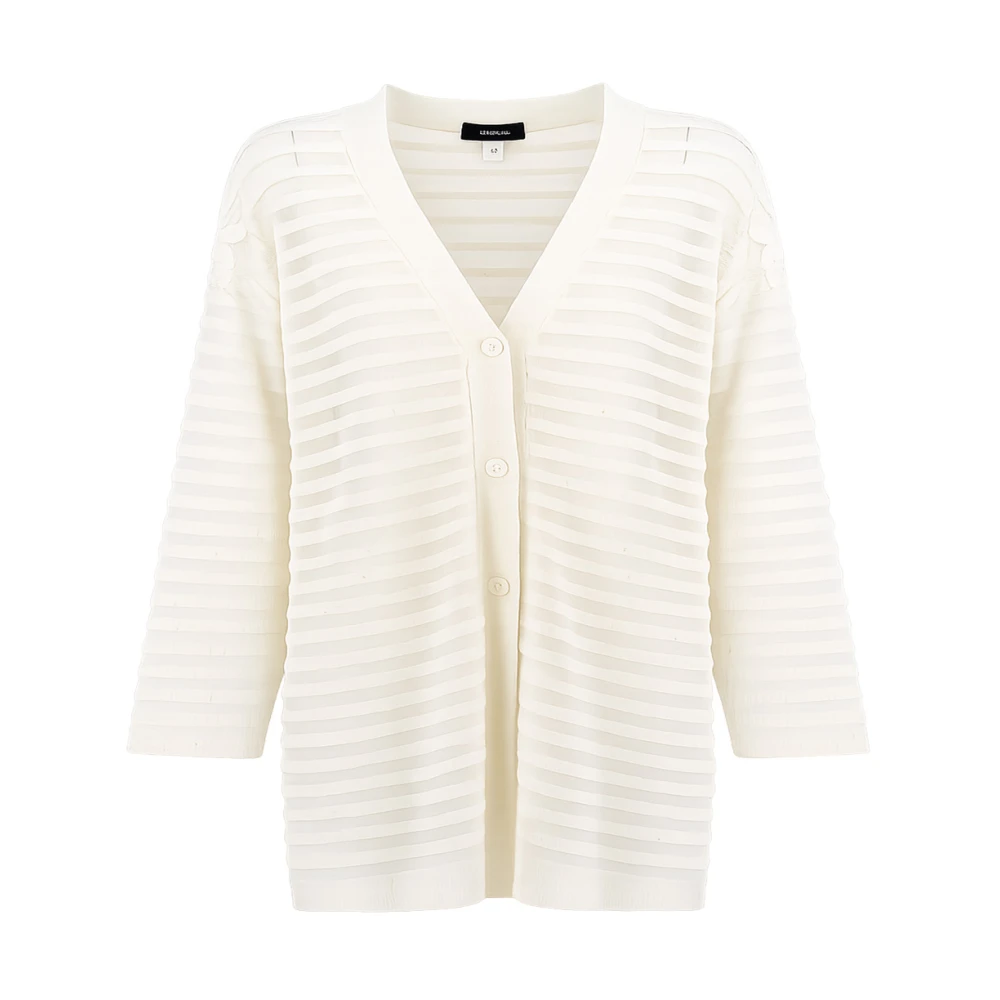 Fabiana Filippi White Cardigans, Female, Xs, V-Neck Cardigan