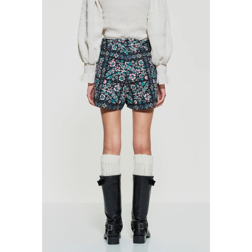 Antik batik Bloemen gequilt print shorts Multicolor Dames