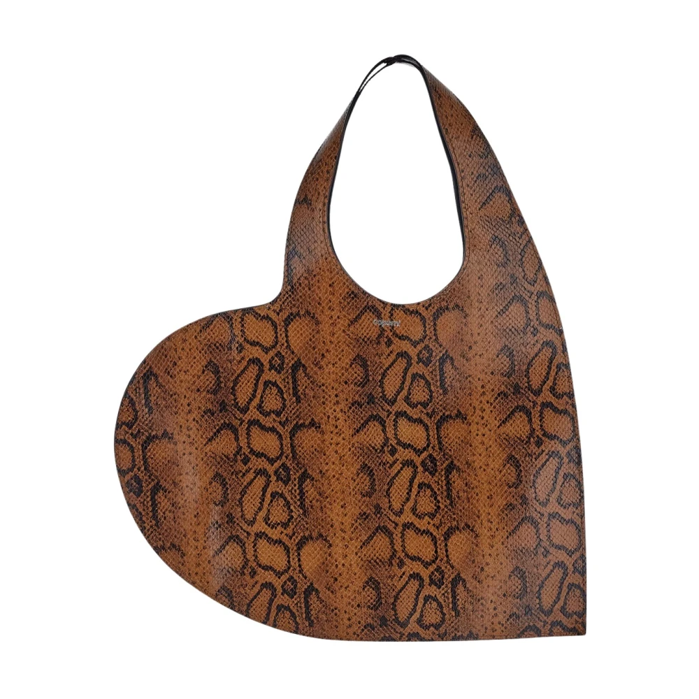 Coperni Hart Leren Tote Tas Brown Dames