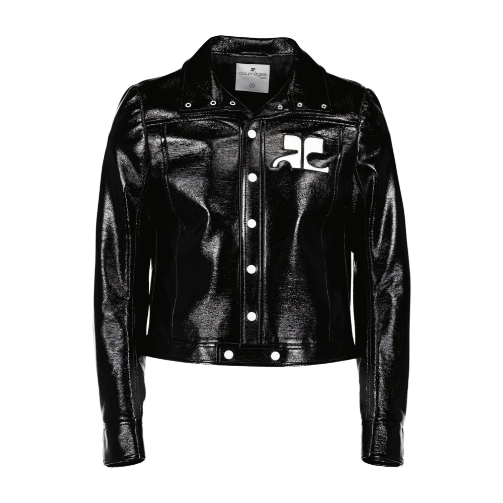 Courrèges Homme Noir - Veste Vinyle Réédition Mode - Vestes - Taille: L