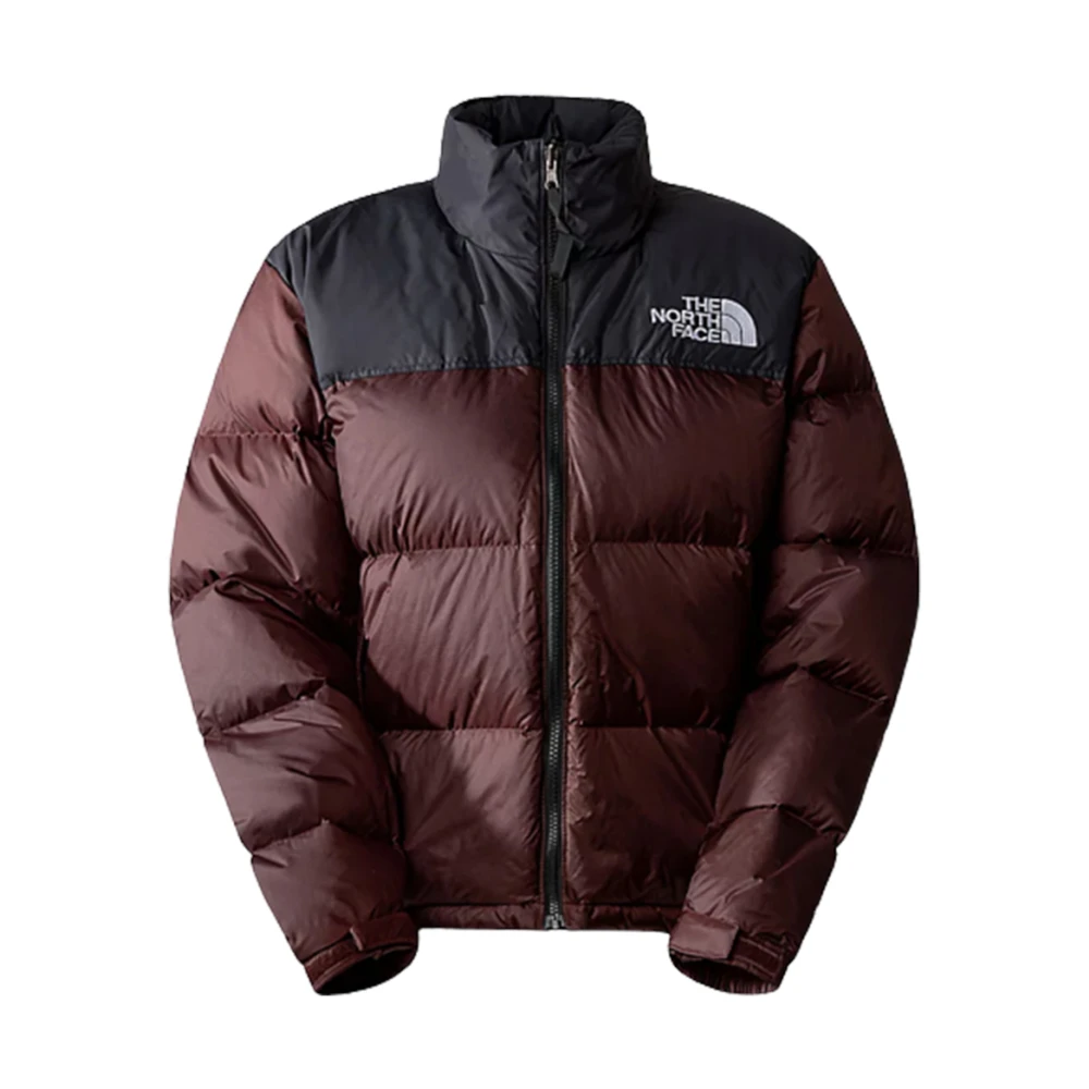 The North Face Mörkbrun Retro Nuptse Jacka Brown, Herr