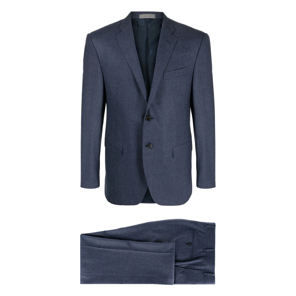 Corneliani Stretch kaschmir kostym, tillverkad i Italien Blue, Herr