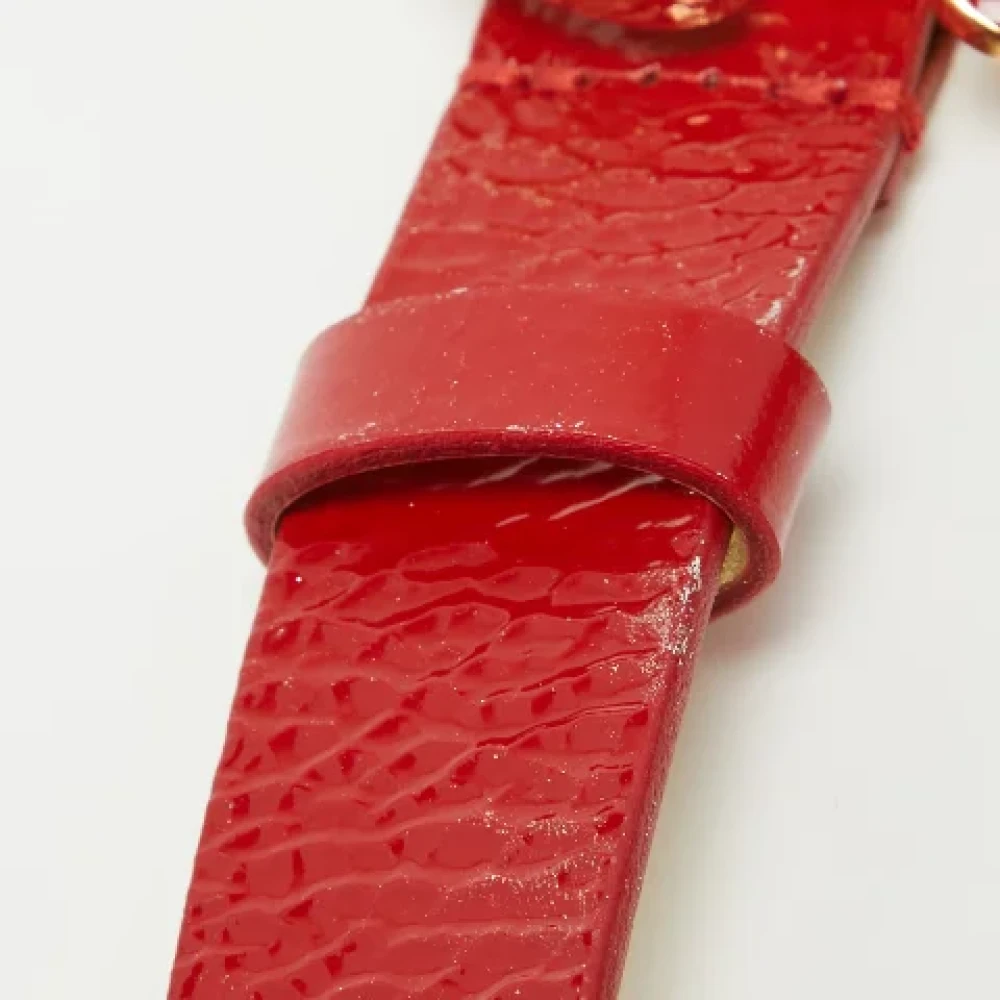 Dolce & Gabbana Pre-owned Leather belts Red Dames