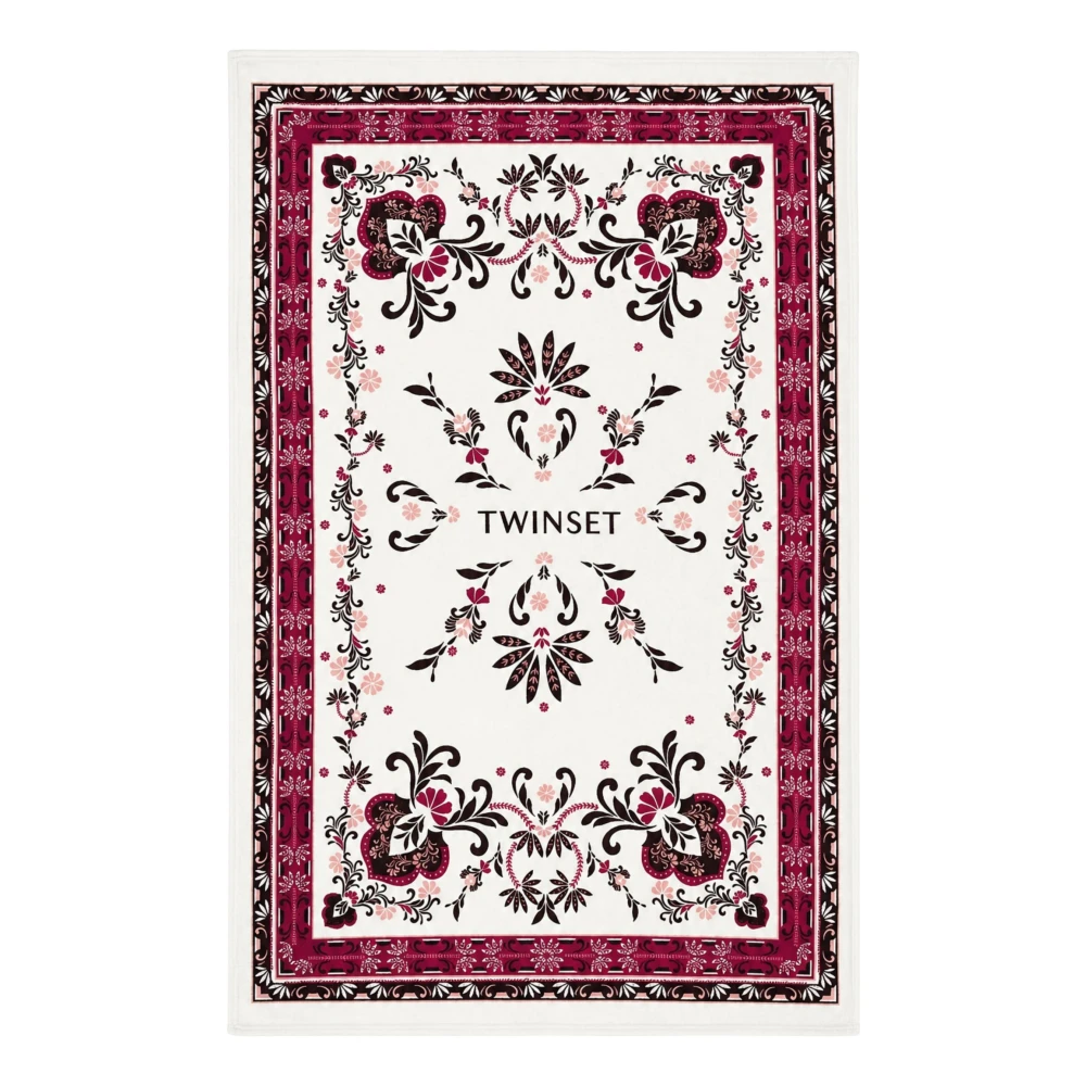 Twinset Women's Pink Terry Beach Towel - Accessories - One Size - Accessories