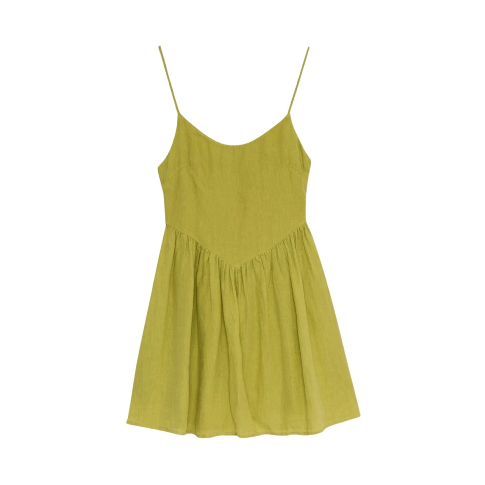 The New Society Hera Vrouw Korte Jurk Palm Green Dames