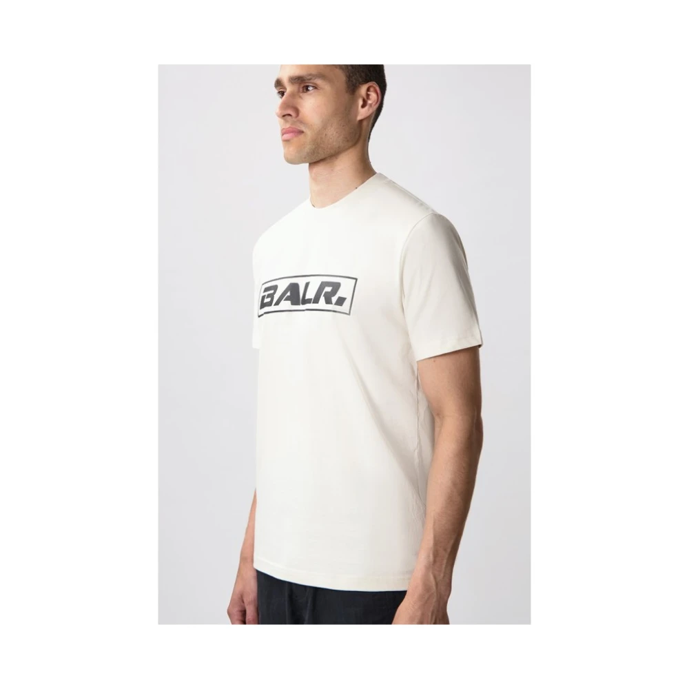 Balr. Logo Print Katoenen T-shirt White Heren