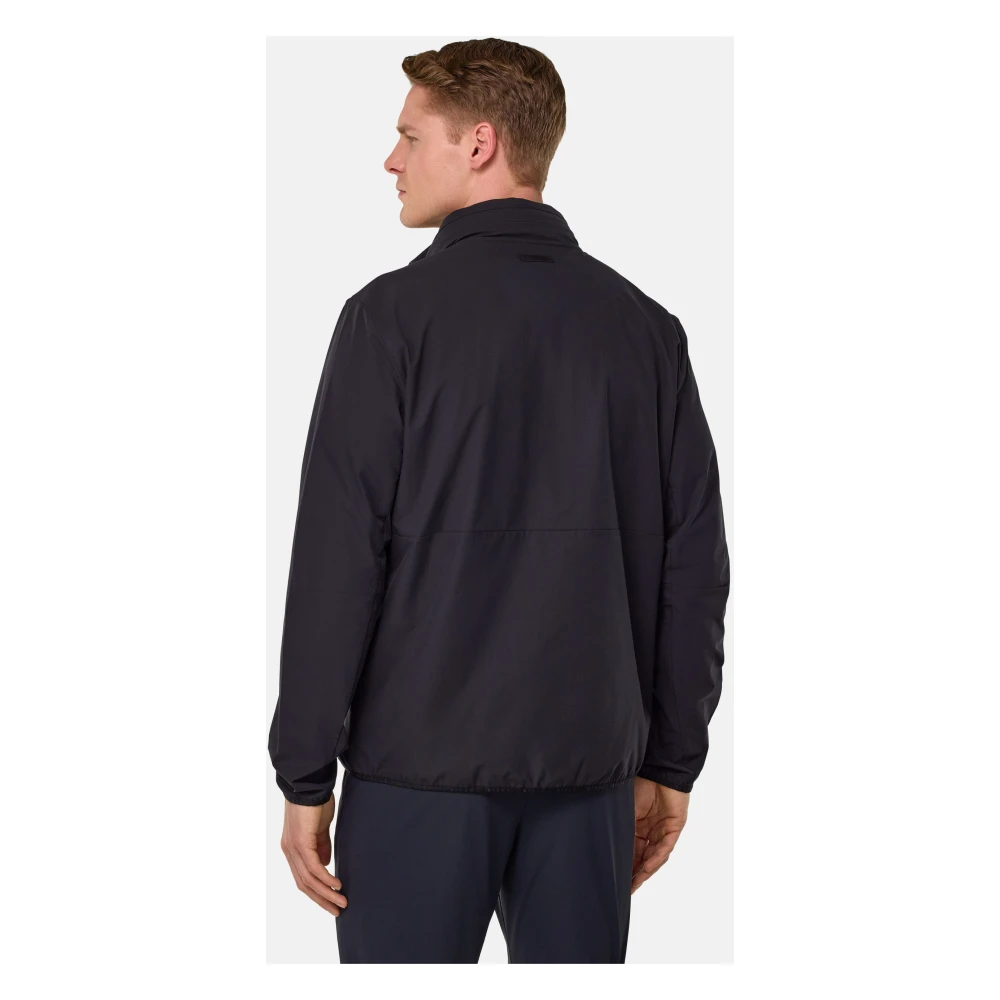 Boggi Milano B Tech Technische Stof Bomberjack Blue Heren