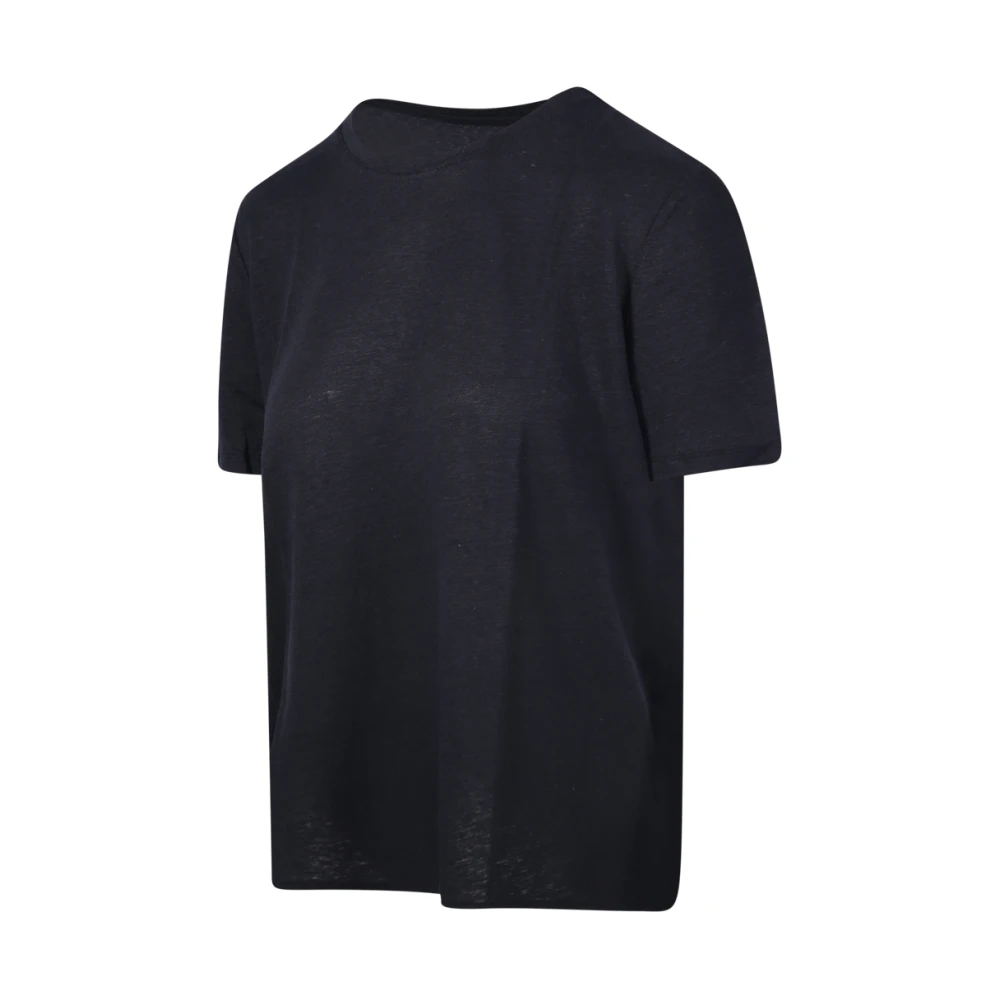 majestic filatures Blauw Katoenen T-Shirt Blue Dames