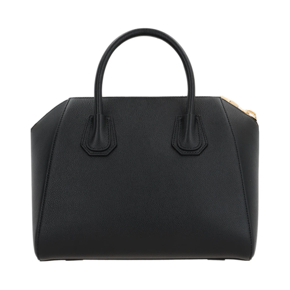 Givenchy Zwarte Leren Tas met Gouden Details Black Dames