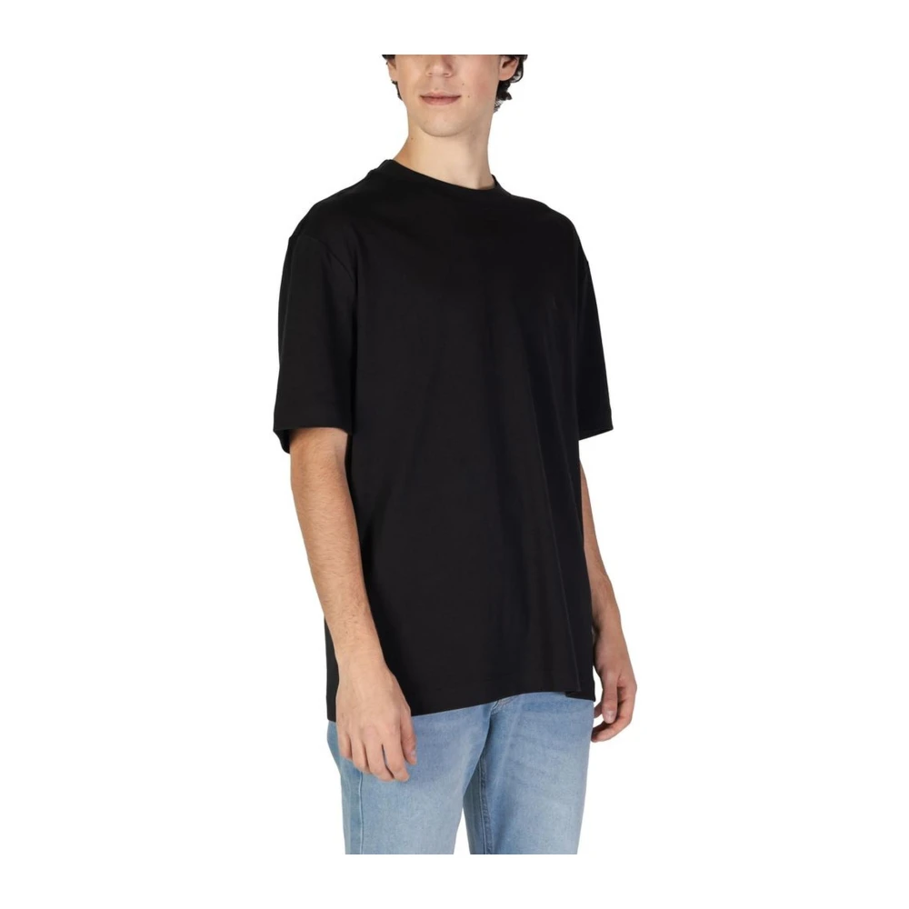 Calvin Klein Jeans Geregenereerd Katoen Polo Stijl T-Shirt Black Heren