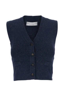 Cashmere Stickad Väst