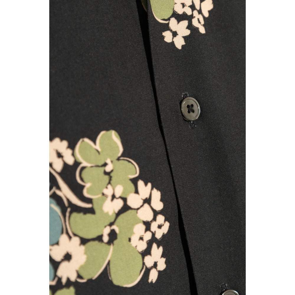 Paul Smith Overhemd met bloemenpatroon Blue Heren