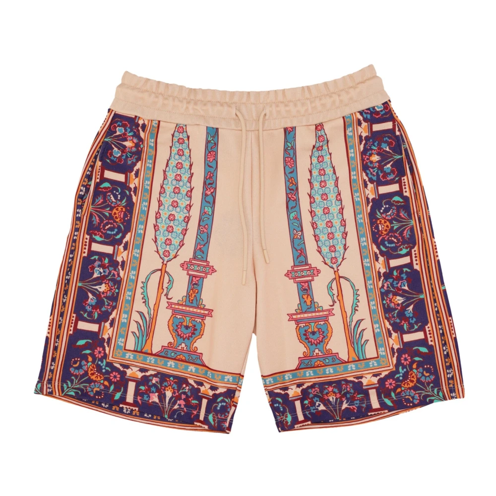 Dolly Noire Beige Persian Rug Sweatshorts Tracksuit Broek Beige Heren