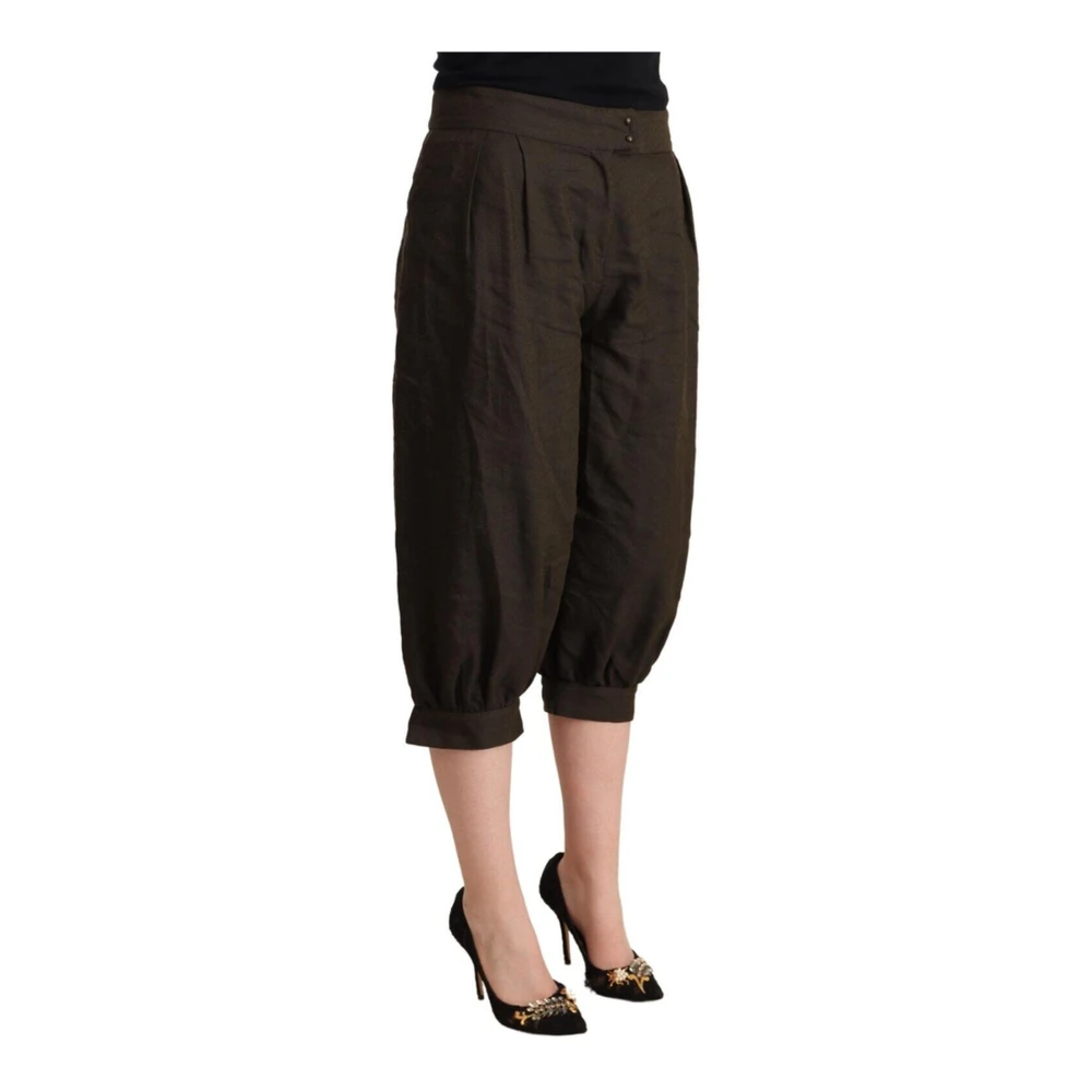 Gianfranco Ferré Cropped Trousers Brown Dames