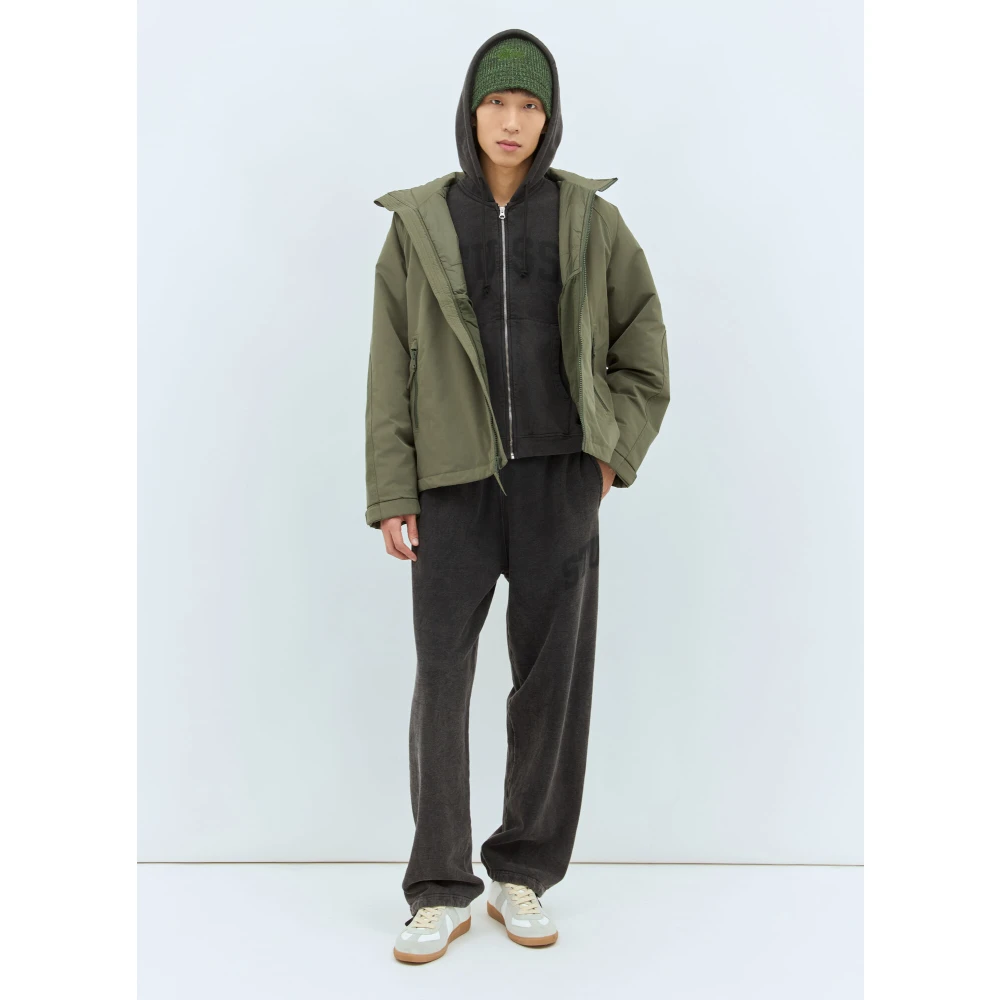 Stüssy Geborduurde Militaire Parka Jas Green Heren