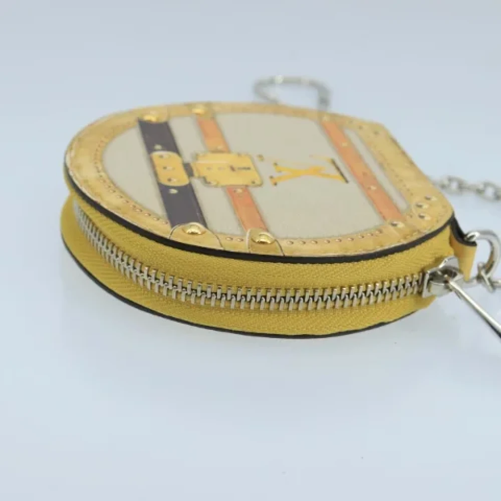 Louis Vuitton Vintage Pre-owned Leather wallets Yellow Dames