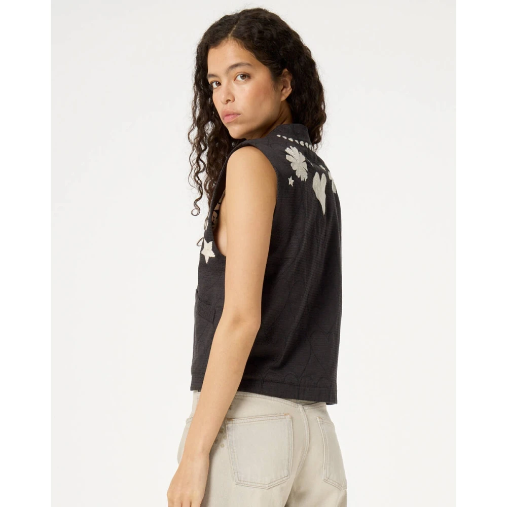Fabienne Chapot Berry Gilet Stijlvol Cltgil06 Black Dames