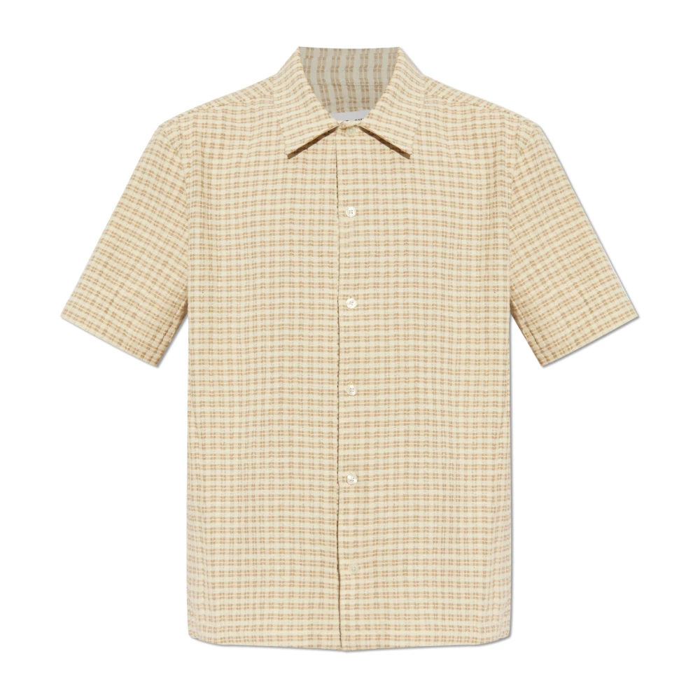 Samsøe Overhemd Saayo Beige Heren