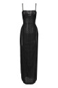 robe-noire-en-coton-nylon-avec-encolure-carree