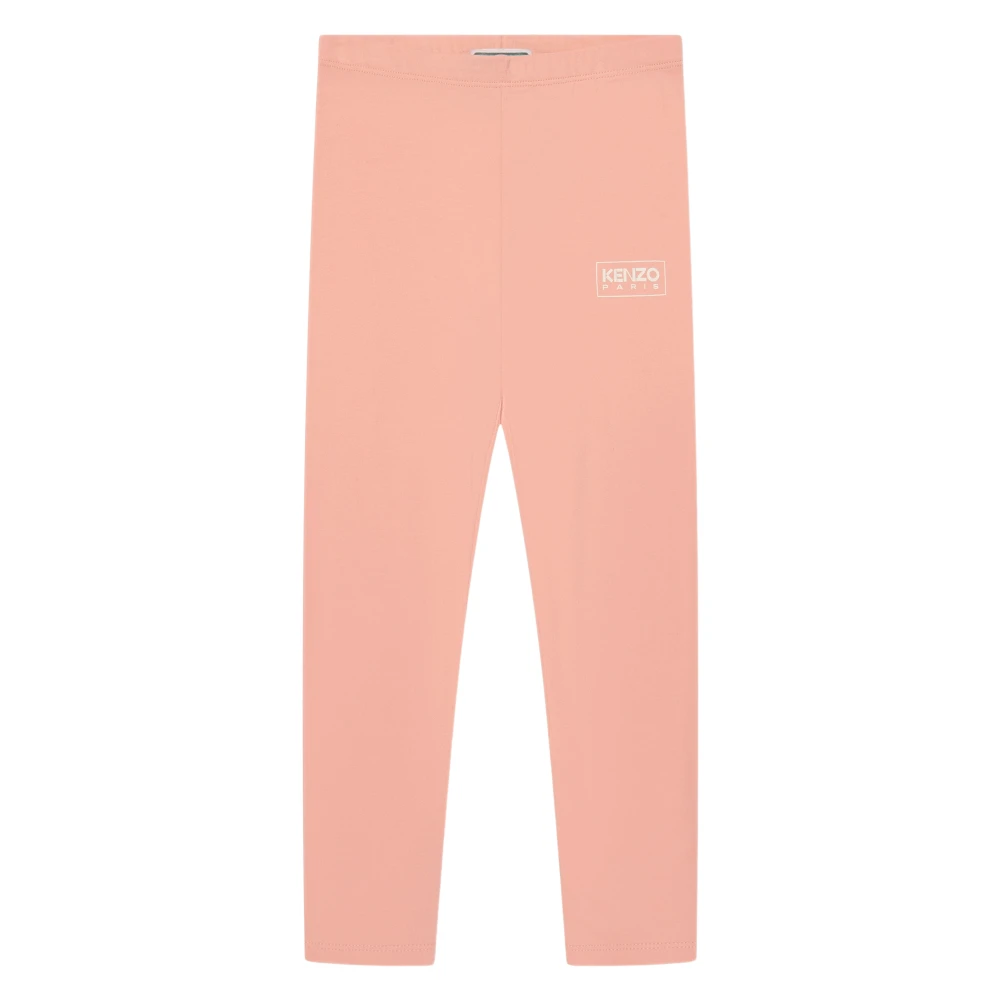 Kenzo Girls Pink Leggings, 12 Y, Logo Leggings