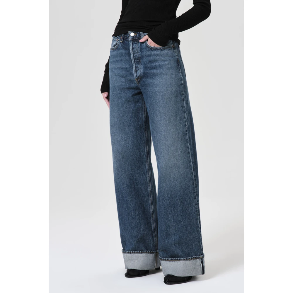 Agolde Flared Dame Jeans Blue Dames