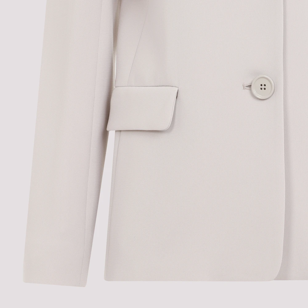 Max Mara Elegante Cady Jacket in Ecru Beige Dames
