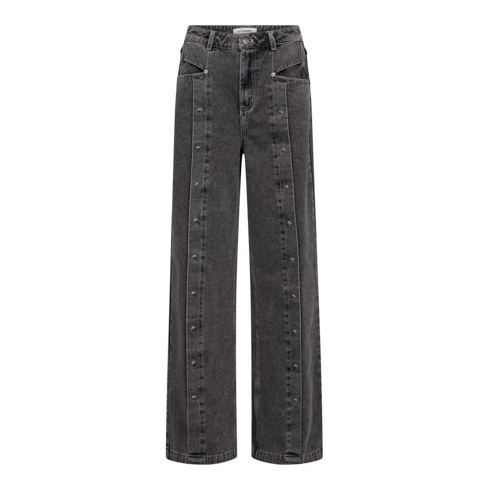 Co'couture Women's Gray Wide Jeans - Wide Jeans - Xs - Jeans