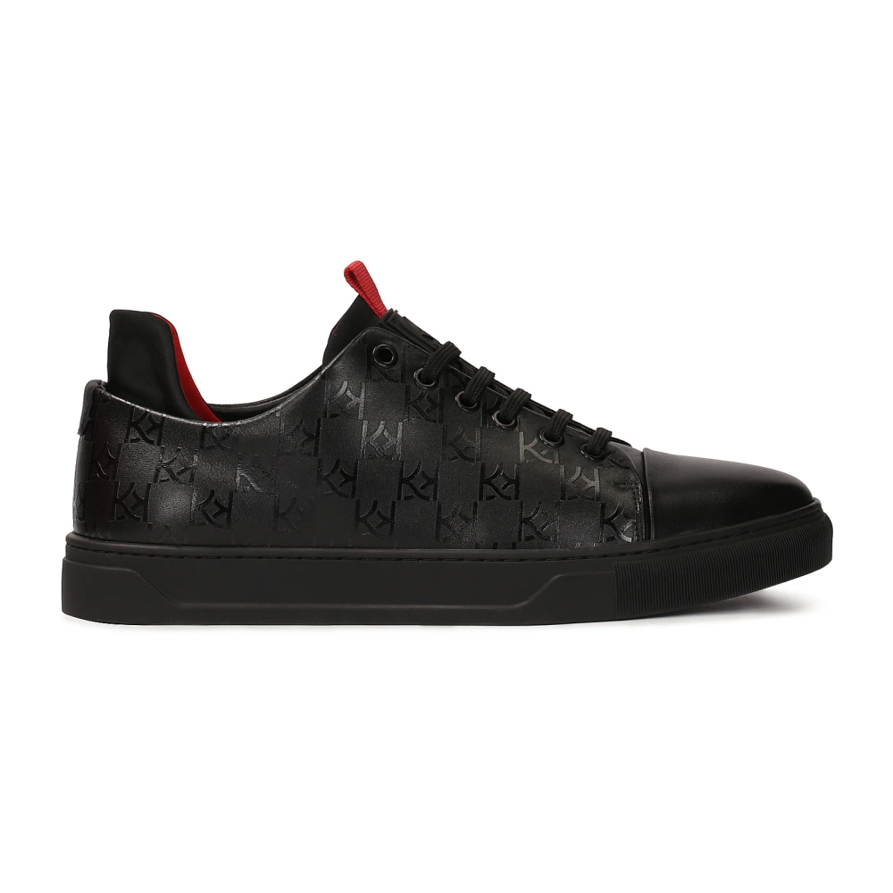 Kazar Minimalist High Heel Sneakers Heren Schoenen Zwart