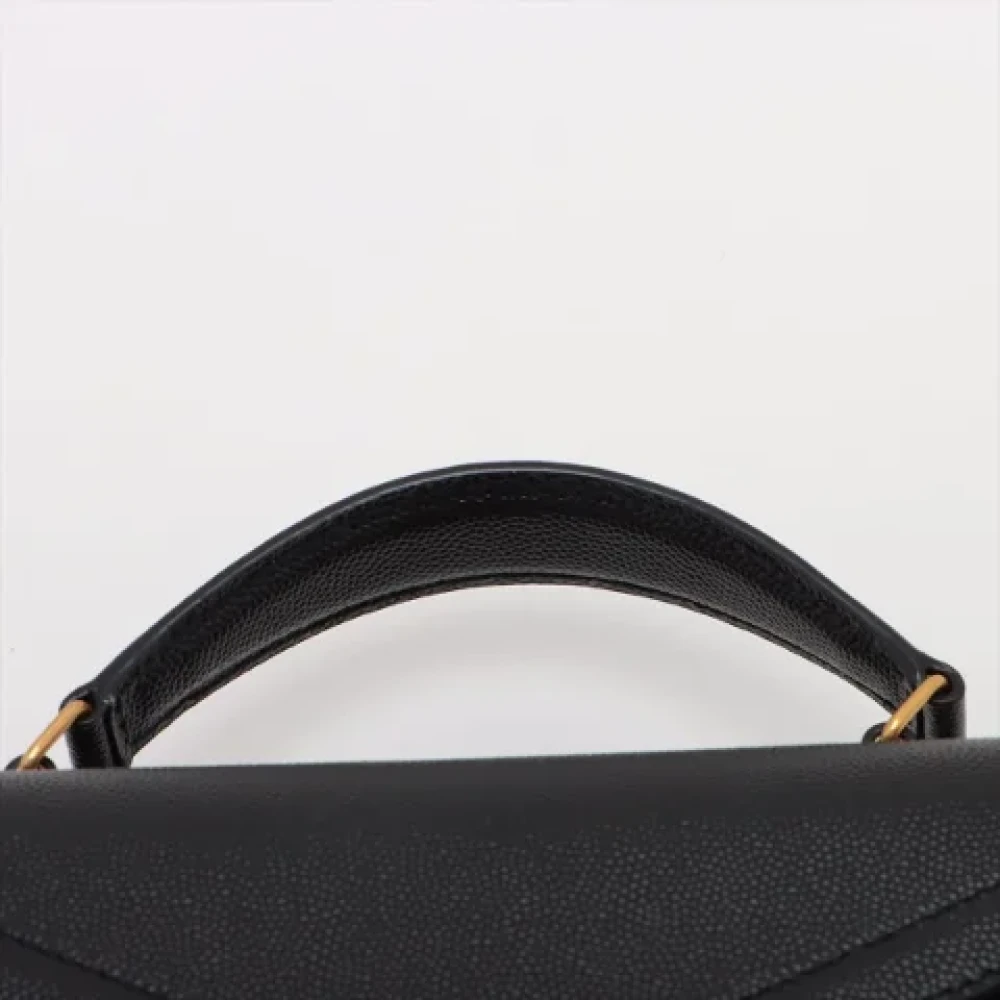 Yves Saint Laurent Vintage Pre-owned Leather handbags Black Dames