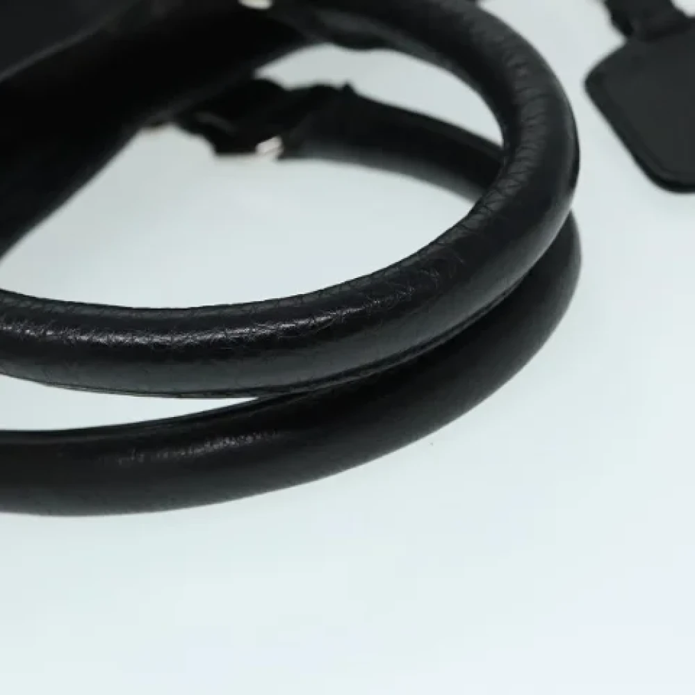 Prada Vintage Pre-owned Nylon handbags Black Dames