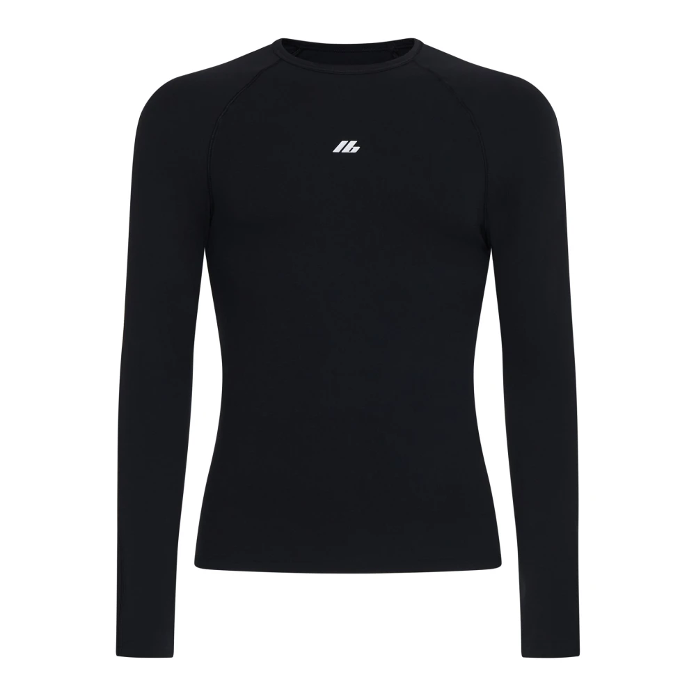 Balenciaga Zwart Jersey Longsleeve T-shirt Black Heren