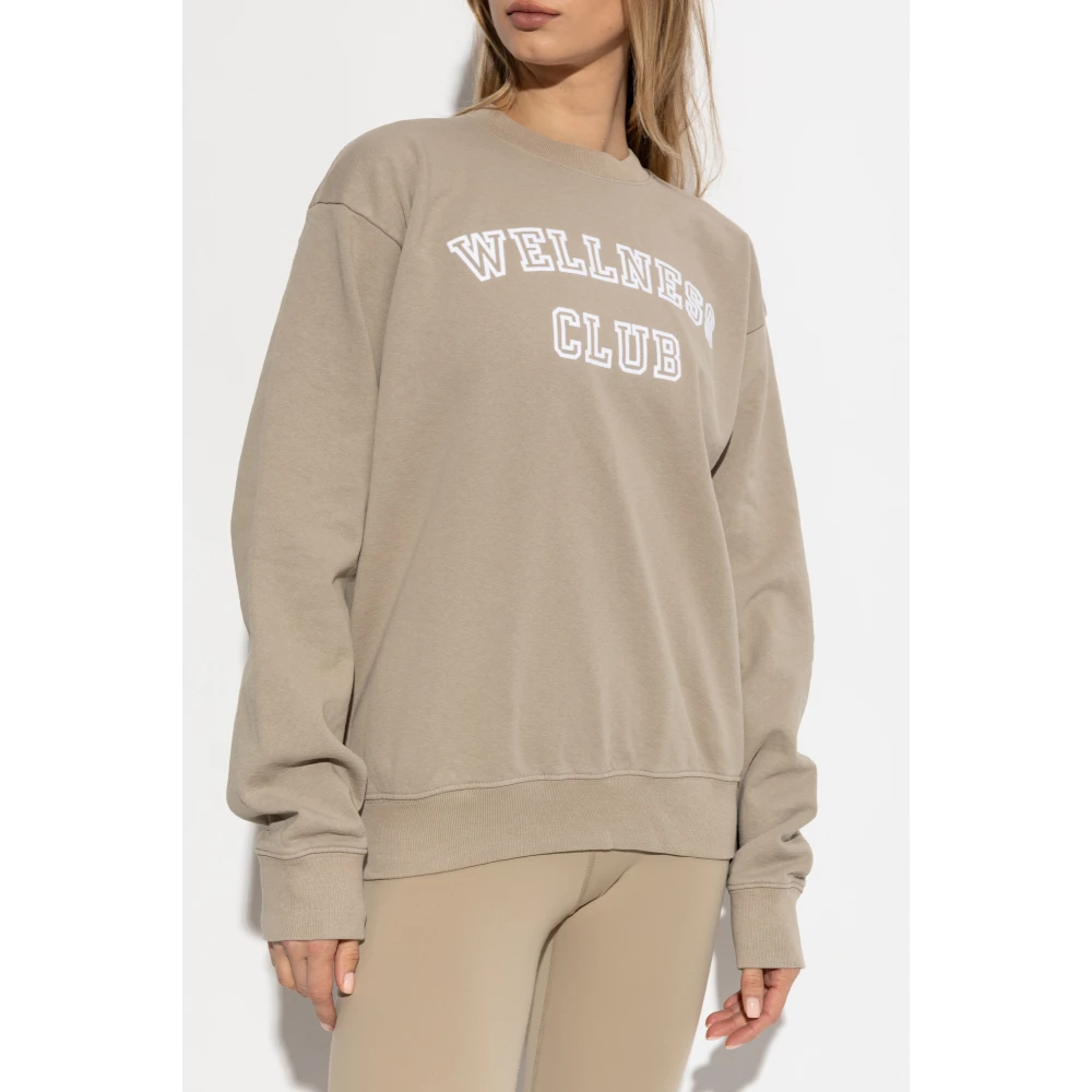 Sporty & Rich Gedrukte sweatshirt Beige Dames