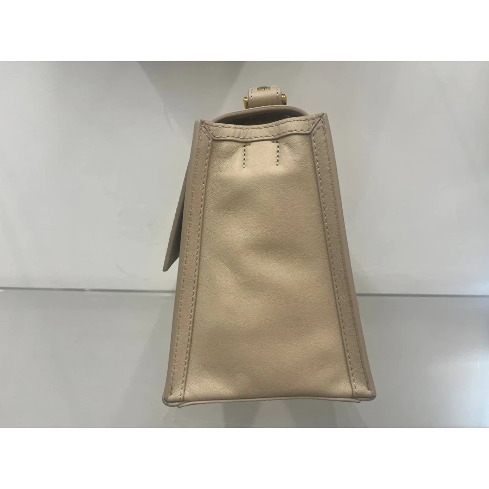 Orciani Zachte Leren Tas Beige Dames