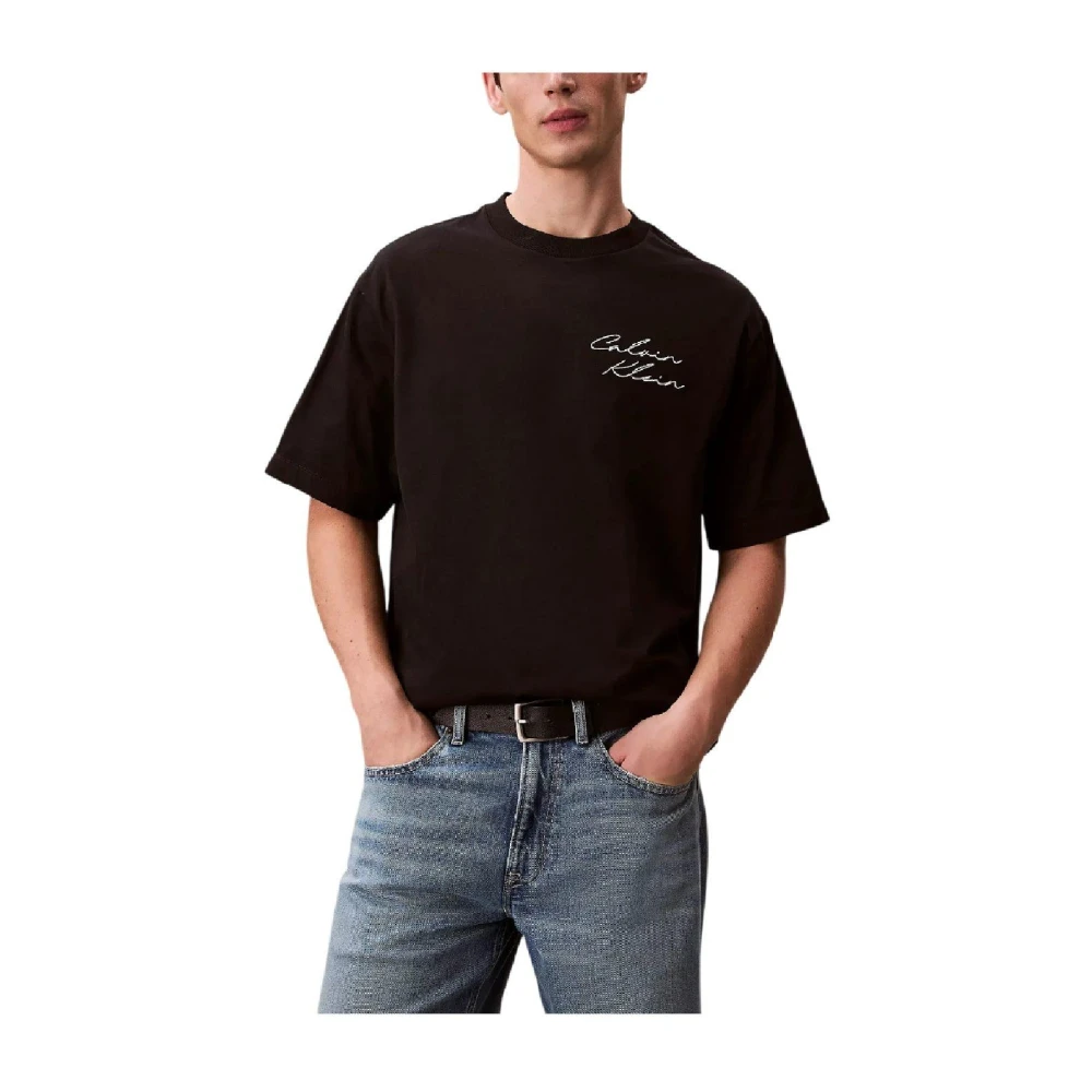 Calvin Klein Men's Black T-Shirts - T-Shirts - M - Tops